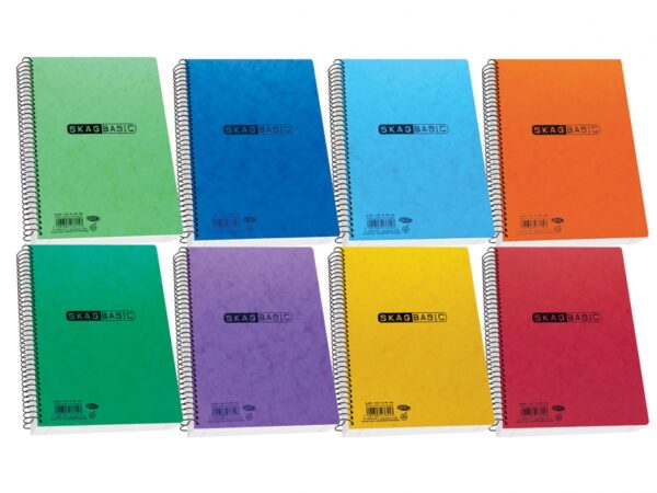 Skag Σπιράλ Τετράδιο Ριγέ Β5 2 Θεμάτων Basic 276146 (Διάφορα Σχέδια/Χρώματα)