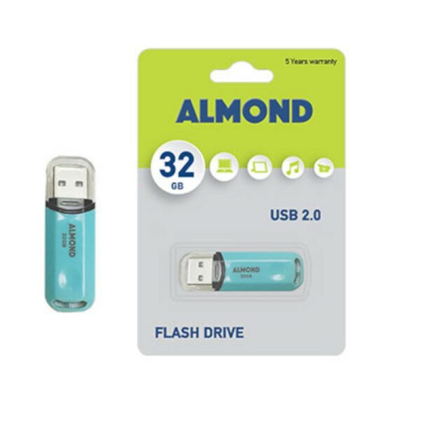 ALMOND FLASH DRIVE USB 32GB PASTEL ΓΑΛΑΖΙΟ 43.USB32PSTBL
