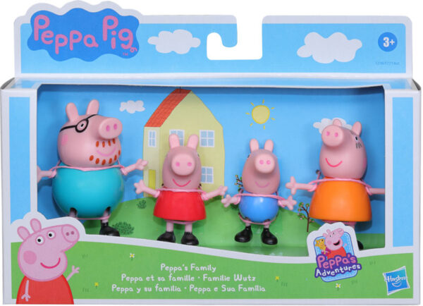 Hasbro Παιχνίδι Μινιατούρα Peppa Pig Adventures Family 4τμχ F2190/F2171