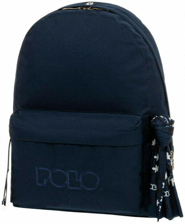 POLO Original Scarf Σχολική Τσάντα Πλάτης Γυμνασίου - Λυκείου Night Blue  901135-5000