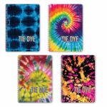 TIE DYE ΤΕΤΡΑΔΙΟ ΣΠΙΡΑΛ ΡΙΓΕ 17Χ25 3 ΘΕΜΑΤΩΝ 90 ΦΥΛΛΩΝ WIRELOCK 03313