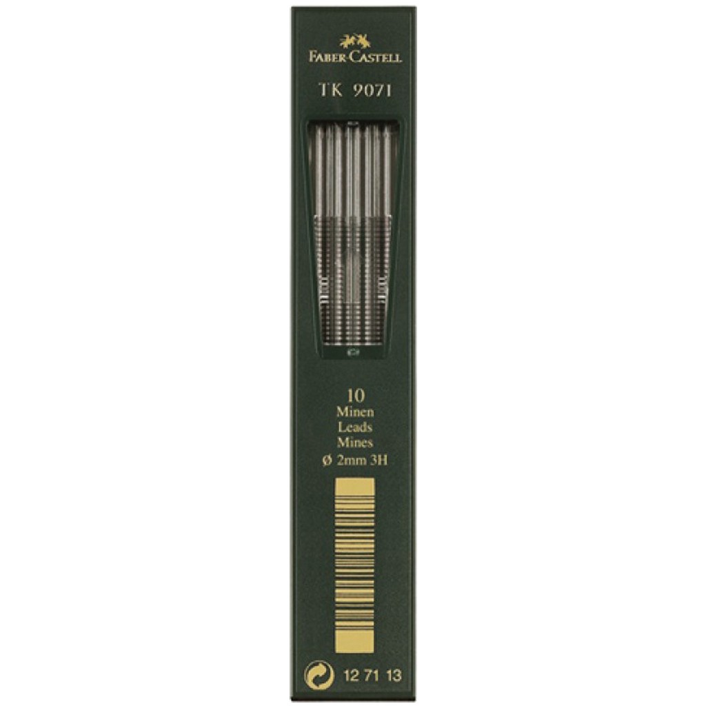 Faber-Castell 10 Μύτες Μολυβιού TK 9071 Πάχους 2mm Τύπου 2B 127102