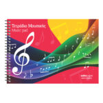 Salko Paper Τετράδιο Μουσικής Σπιράλ Στενόμακρο 50φ. Πολύχρωμο 2115