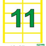 Etiroll Αυτοκόλλητες Ετικέτες Νο11 49mmx27mm 10 ετικέτες/φύλλο 40 φύλλα