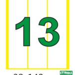 Etiroll Αυτοκόλλητες Ετικέτες Νο13 32mmx148mm 3 ετικέτες/φύλλο 40 φύλλα