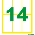 Etiroll Αυτοκόλλητες Ετικέτες Νο14 32mmx70mm 6 ετικέτες/φύλλο 40 φύλλα