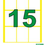 Etiroll Αυτοκόλλητες Ετικέτες Νο15 32mmx48mm 9 ετικέτες/φύλλο 40 φύλλα