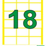 Etiroll Αυτοκόλλητες Ετικέτες Νο18 32mmx23mm 18 ετικέτες/φύλλο 40 φύλλα