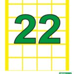 Etiroll Αυτοκόλλητες Ετικέτες Νο22 23mmx23mm 24 ετικέτες/φύλλο 40 φύλλα