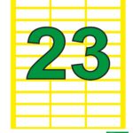 Etiroll Αυτοκόλλητες Ετικέτες Νο23 32mmx10mm 36 ετικέτες/φύλλο 40 φύλλα