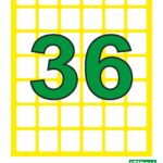 Etiroll Αυτοκόλλητες Ετικέτες Νο36 15mmx19mm 42 ετικέτες/φύλλο 40 φύλλα