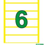 Etiroll Αυτοκόλλητες Ετικέτες Νο6 100mmx22mm 6 ετικέτες/φύλλο 40 φύλλα