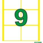 Etiroll Αυτοκόλλητες Ετικέτες Νο9 49mmx48mm 6 ετικέτες/φύλλο 40 φύλλα