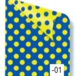 Rainbow χαρτόνι πουά κίτρινο-μπλε 2 όψεων 50x70εκ. 16600-01