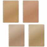 NATURAL Τετράδιο Σπιράλ Wirelock Β5/17Χ25 4 Θέματα 120 Φύλλα 01914