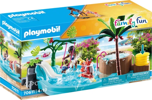 PLAYMOBIL Παιδική πισίνα με υδρομασάζ 70611