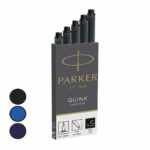 ΡARKER QUINK ΙΝΚ CARTRIDGES BLUE-BLACK 5τμχ 1185.2385.52