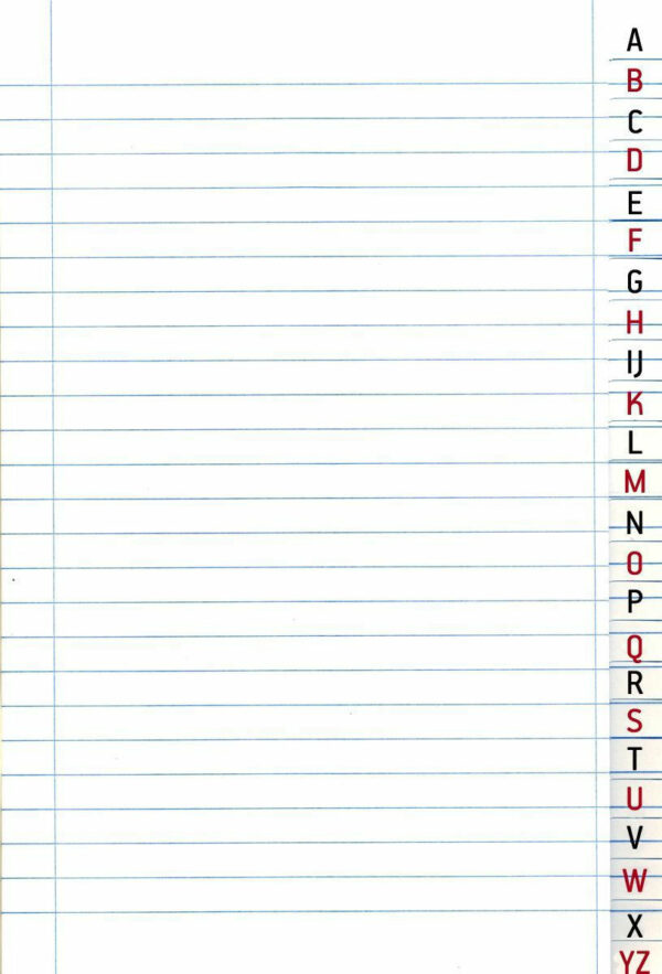 Salko Paper Τετράδιο Ριγέ Β5 Ευρετήριο Μπλε Αγγλικό 2266 - Image 2