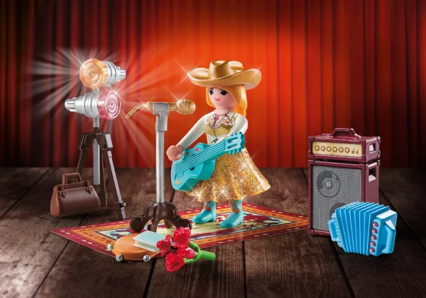 PLAYMOBIL Gift Set Τραγουδίστρια country μουσικής 71184 - Image 3