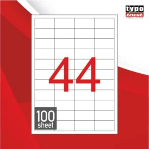 Typotrust 4400 Αυτοκόλλητες Ετικέτες Α4 Ορθογώνιες 48.5x25.4mm TL4411