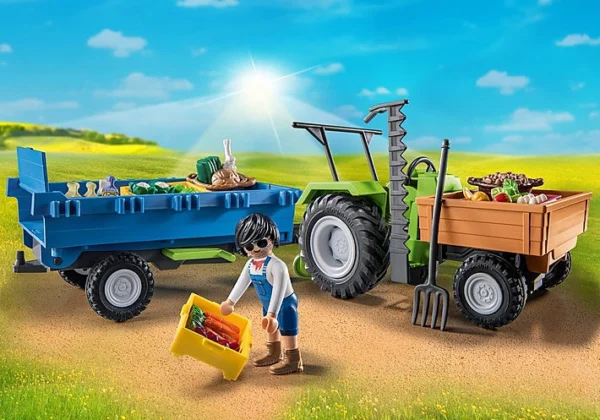 PLAYMOBIL Αγροτικό τρακτέρ με καρότσα 71249 - Image 3