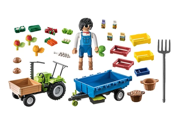 PLAYMOBIL Αγροτικό τρακτέρ με καρότσα 71249 - Image 2