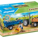 PLAYMOBIL Αγροτικό τρακτέρ με καρότσα 71249