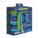 Must Gamer Πλαστικό Παιδικό Σετ Φαγητού 0.5lt Μπλε 000584899