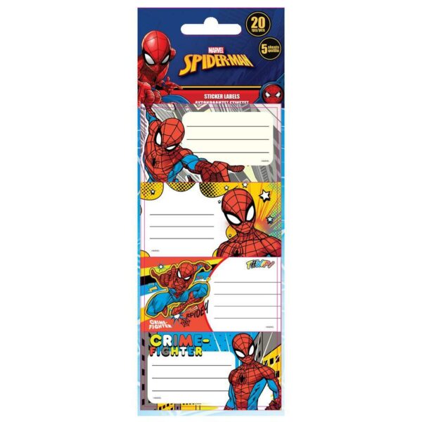 Διακάκης Ετικέτες Τετραδίων Spiderman 20τμχ 000508239