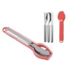 iDrink Σετ Μαχαιροπίρουνα Κόκκινα Ανοξείδωτα ID3102