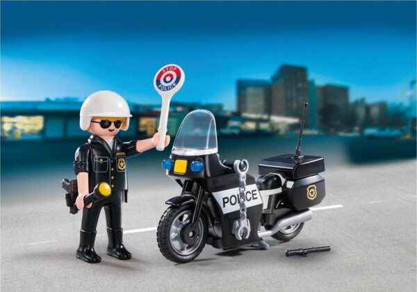 Playmobil City Action Βαλιτσάκι Αστυνόμος με μοτοσικλέτα 5648 - Image 3