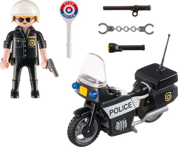 Playmobil City Action Βαλιτσάκι Αστυνόμος με μοτοσικλέτα 5648 - Image 2