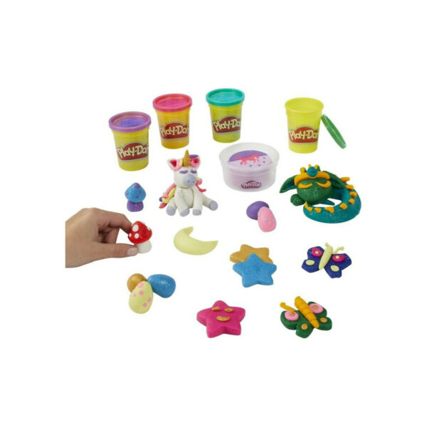 Hasbro Play-Doh Πλαστελίνη - Παιχνίδι Magical Sparkle Pack  F3612 - Image 4