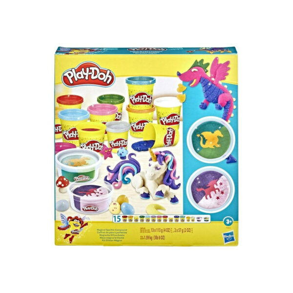 Hasbro Play-Doh Πλαστελίνη - Παιχνίδι Magical Sparkle Pack  F3612