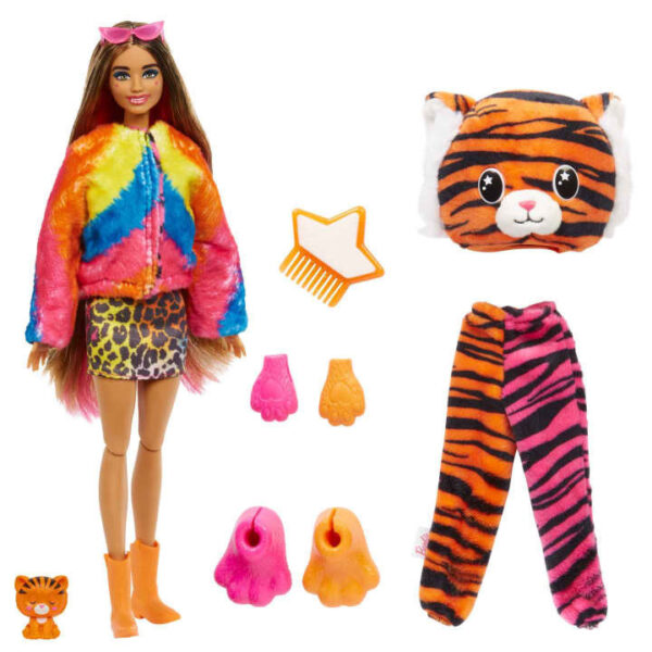 Mattel Κούκλα Barbie Cutie Reveal Τιγράκι HKP99 - Image 3