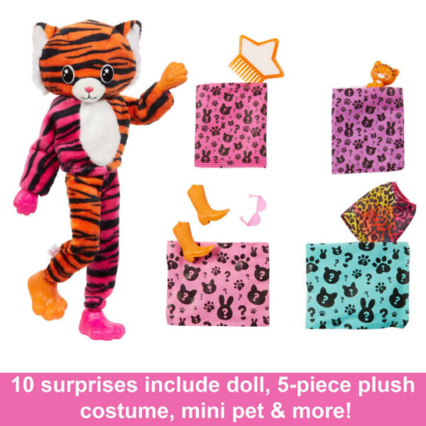 Mattel Κούκλα Barbie Cutie Reveal Τιγράκι HKP99 - Image 2