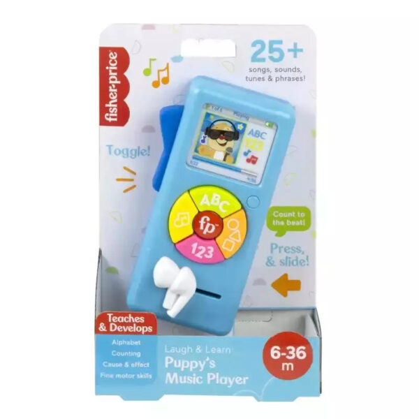 Fisher Price Εκπαιδευτικό Ραδιοφωνάκι Σκυλάκι με Μουσική και Ήχους HRD96