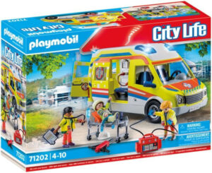 Playmobil City Life Ασθενοφόρο με Διασώστες 71202