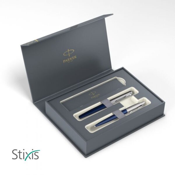 Parker Jotter Σετ Στυλό Ballpoint με Πένα από Ατσάλι Street Blue σε Θήκη 1171.1222.02
