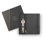 Parker Σετ Στυλό Ballpoint Ασημί και Σημειωματάριο 1159.2303.43