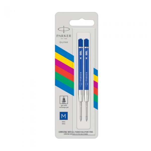 Parker Quinkflow Basic Ballpoint Ανταλλακτικό Μελάνι για Στυλό σε Μπλε χρώμα 2τμχ 1181.7413.53