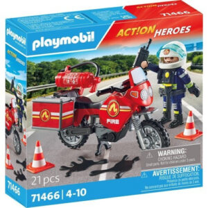 Playmobil City Action Πυροσβέστης Με Μοτοσικλέτα  71466