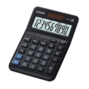 Casio Αριθμομηχανή 12 Ψηφίων Μαύρο MS-20F