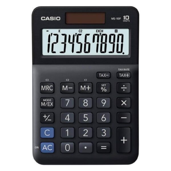 Αριθμομηχανή Casio 10 Ψηφίων Μαύρο MS-10F