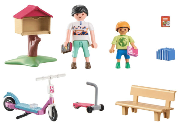 Playmobil My Life Υπαίθρια ανταλλακτική βιβλιοθήκη 71511 - Image 2