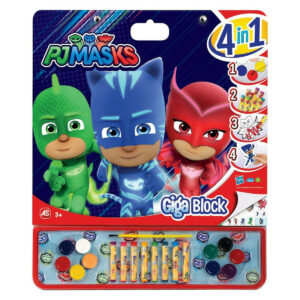 AS Ζωγραφική Giga Block PJ Masks 4 Σε 1 για Παιδιά 3+ Ετών 1023-62739