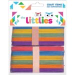 The Littlies Ξυλάκια Χρωματιστά/Γλωσσοπίεστρα 150mm 80τμχ 646517