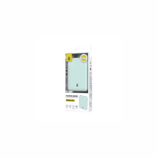 MTK POWER BANK 6500mAh 5V/2A 2USB IRIS ΠΡΑΣΙΝΟ 463.717748 - Image 2