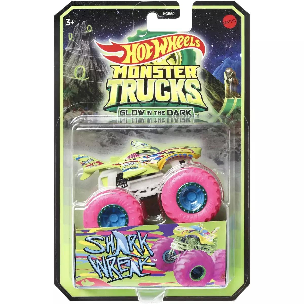 Hot Wheels Αυτοκινητάκι Glow In The Dark Shark Wreak για 3+ Ετών HWC86