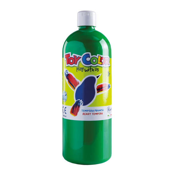 Toy Color Τέμπερα Ζωγραφικής Bright Πράσινο σε Μπουκάλι 1000ml 0554.614